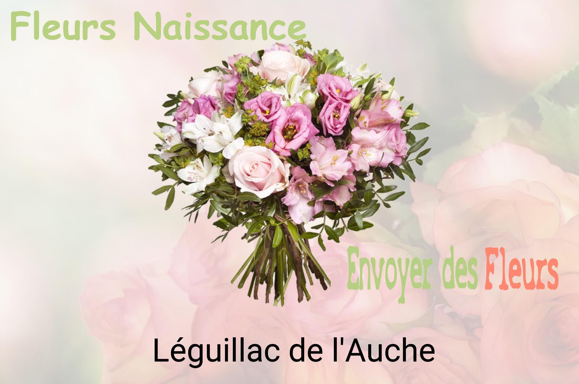 Bouquet de fleurs de naissance livré à Léguillac-de-l'Auche