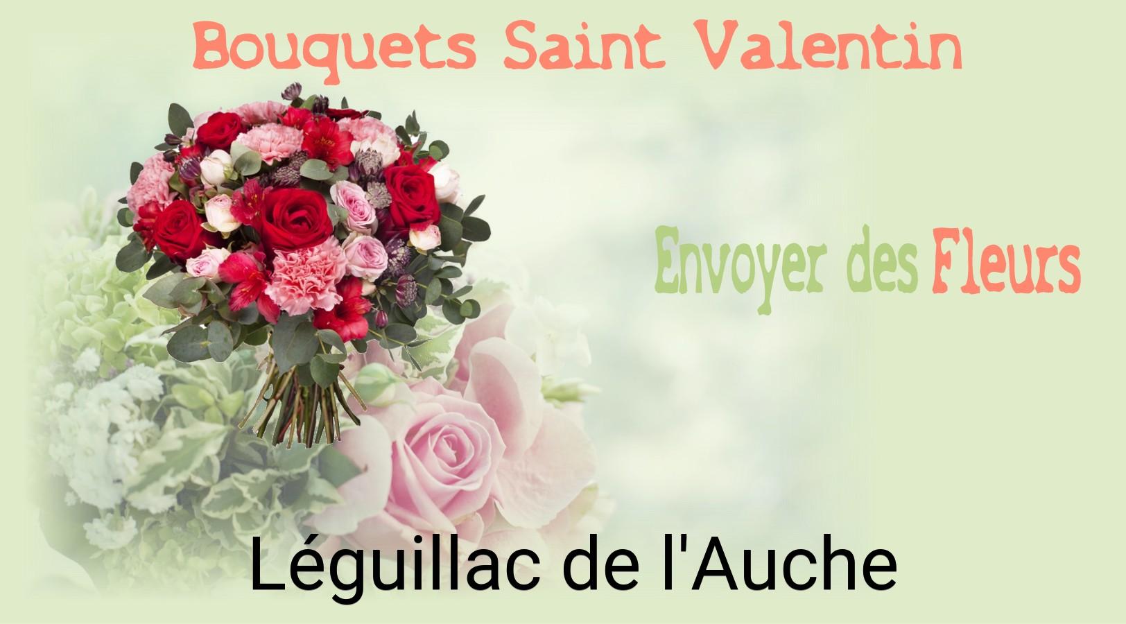 Roses de Saint-Valentin livrées à Léguillac-de-l'Auche